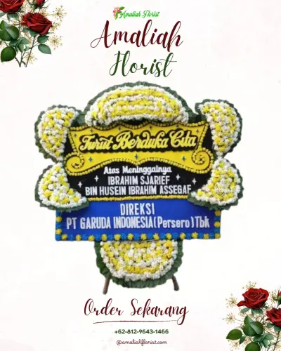 Papan Bunga Duka di Cineam
